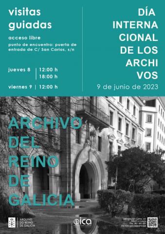 Arquivo do Reino de Galicia. Cartel do Día Internacional dos Arquivos 2023.