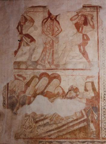As pinturas murais de Santa María de Burela