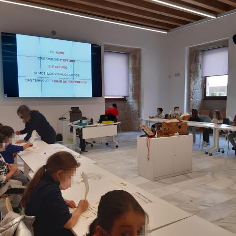 Taller de escritura en el gabinete didáctico