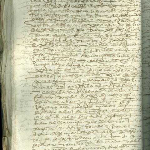 Arquivo do Reino de Galicia. Real Audiencia de Galicia. Preito de Nicolao de Araújo con Pedro conde, Jácome Yáñez e Pedro Fernández sobre incumprimento dun contrato de arrendamento dunha casa. 1589. Sign.: 25047-32