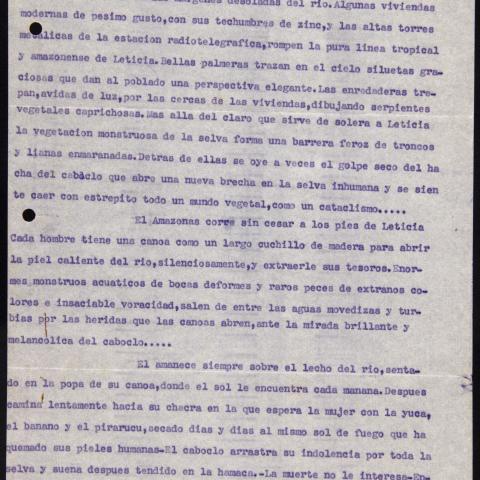 Arquivo do Reino de Galicia. Francisco Iglesias Brage. Una aventura de Ana Pavlova en el Amazonas / Francisco Iglesias Brage. 1934. Sign.: 48594-13-1.