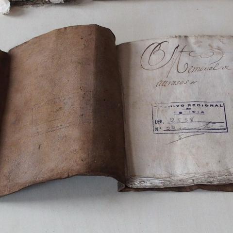 Arquivo do Reino de Galicia. Real Audiencia de Galicia. Preito de  Pedro María Cisneros, conde de Ximonde, con Pascual de Saa Romero, sobre rendición de contas do partido da Limia. 1715-1828.Sign.: 2558-23.