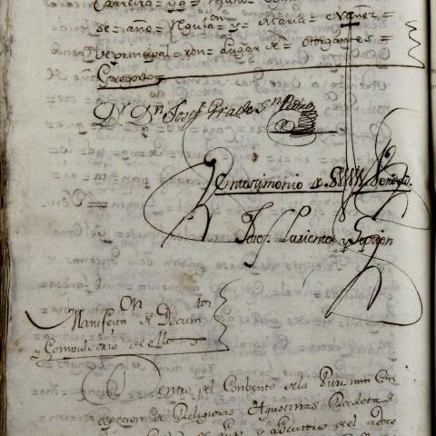 Arquivo do Reino de Galicia. Real Audiencia de Galicia. Preito de María Ignacia Losada Gaioso, viúva do marqués de Viance, con Francisco José Losada. Misión en posesión dos bens do vínculo Clara Fernández de Estrada. 1770-1794. Sign.: 19279-5