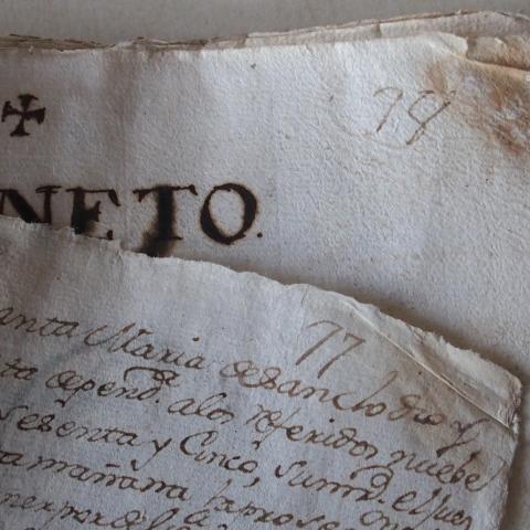 Arquivo do Reino de Galicia. Real Audiencia de Galicia. Querela de forza eclesiástica de merelegos de Pedro Domingo Sánchez Vaamonde, escribán da Real Audiencia, contra o provisor de Ourense. 1765-1778. Sign.: 2612-51.