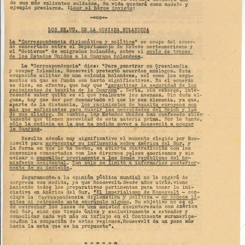 Arquivo do Reino de Galicia. Xefatura Comarcal do Movemento de Betanzos. Boletín de información da Embaixada alemá en Madrid. 1941, novembro, 30. Madrid. Sign.: 65272-10