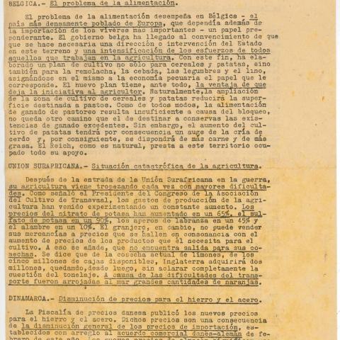 Arquivo do Reino de Galicia. Xefatura Comarcal do Movemento de Betanzos. Boletín de información da Embaixada alemá en Madrid. 1941, novembro, 30. Madrid. Sign.: 65272-10