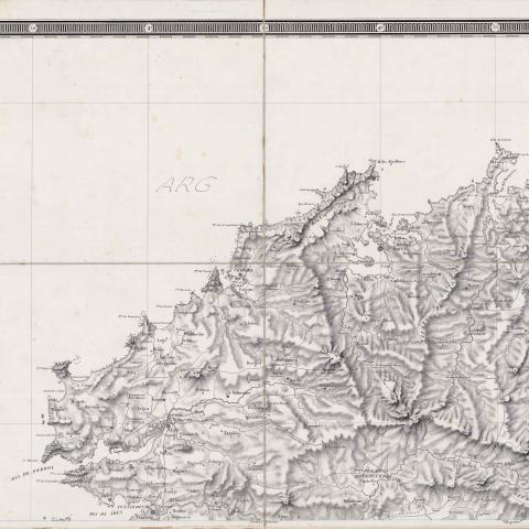 Arquivo do Reino de Galicia. Colección cartográfica e iconográfica. Carta Geométrica de Galicia... / Domingo Fontán. 1845. Sign.: MB-84-2