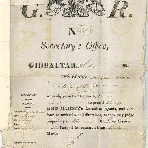 Arquivo do Reino de Galicia. Xulgado de Guerra e Mariña de Ferrol. Expediente formado sobre o apresamento da goleta Francisca pola corbeta de guerra Zafiro, co inventario do seu cargamento. 1826. Sign.: 5162-13