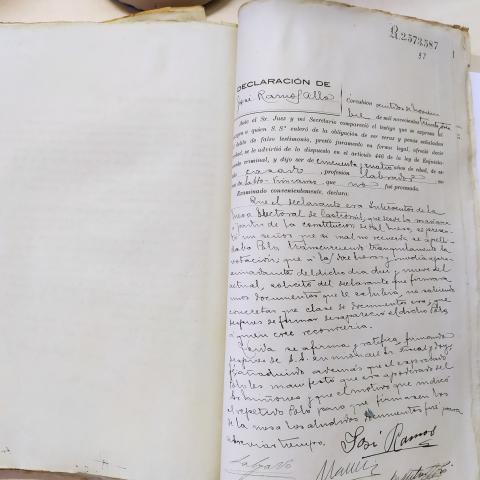 Arquivo do Reino de Galicia. Audiencia Provincial da Coruña. Causa instruída polo Xulgado de Corcubión sobre incidentes electorais no concellode Vimianzo. 1933. Sign.: 51459-11