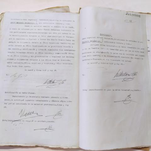 Arquivo do Reino de Galicia. Audiencia Provincial da Coruña. Causa instruída polo Xulgado de Corcubión sobre incidentes electorais no concellode Vimianzo. 1933. Sign.: 51459-11
