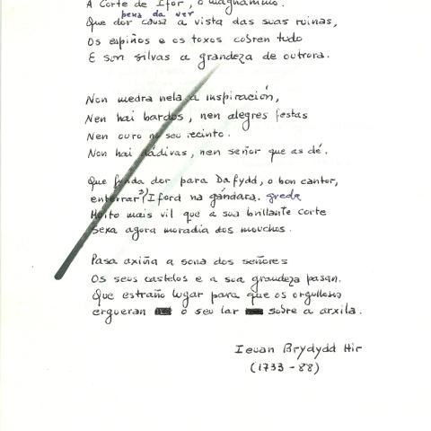 Arquivo do Reino de Galicia. Ricardo Palmás. Vinte poemas galeses. 1986. Sign.:  29664-5