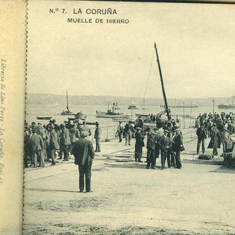 Arquivo do Reino de Galicia. Colección fotográfica. La Coruña: muelle de Hierro. 190? Sign.: 4433.