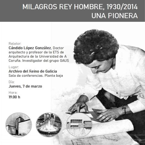 Archivo del Reino de Galicia. Cartel de la conferencia del Día Internacional de la Mujer 2024
