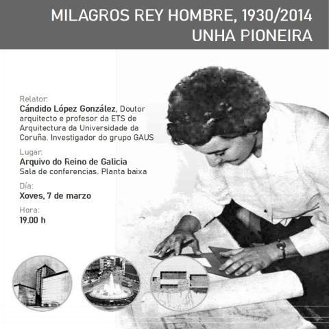 Arquivo do Reino de Galicia. Cartel da conferencia do Día Internacional da Muller 2024