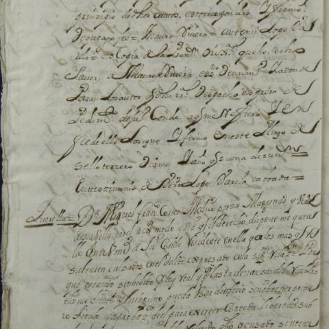 Archivo del Reino de Galicia. Real Audiencia de Galicia. Pleito de Juan Conde, barbero, con don Miguel Francisco Cortés, médico, sobre  recetar y hacer curas sin consulta. 1788. Sign.: 21148  60 