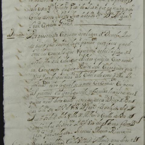 Archivo del Reino de Galicia. Real Audiencia de Galicia. Pleito de Juan Conde, barbero, con don Miguel Francisco Cortés, médico, sobre  recetar y hacer curas sin consulta. 1788. Sign.: 21148  60 