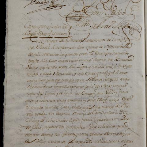 Archivo del Reino de Galicia. Alcaldía Mayor de Ferrol y de A Graña. Inventario de los bienes muebles, joyas y papeles fincables por muerte de Antonio de A Bacariza, vecino que fue de la aldea de Canido, extramuros de esta villa de Ferrol. 1757. Sign.: 4920-66