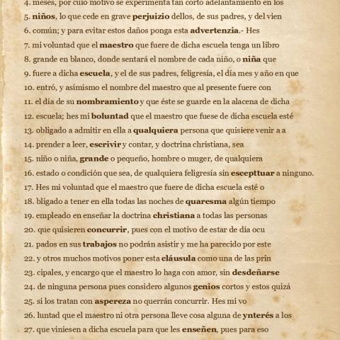 Arquivo do Reino de Galicia. Pescuda no arquivo. 07. A educación. 02. Solucións á transcrición