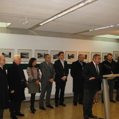 Sala de exposicións do edificio administrativo da Xunta de Galicia en Lugo
