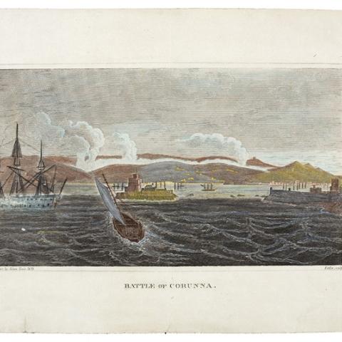 Battle of Corunna. 19--. Col. Cart. e Icon. Sign. CC. 420.