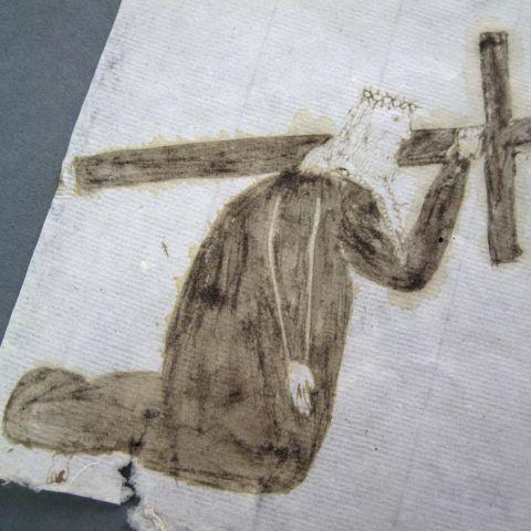 [Ca. 1747]. [Dibujo de nazareno. Detalle] – ARG. Sig. RAG. RA. 369/44; Col. Cart. RA. 199