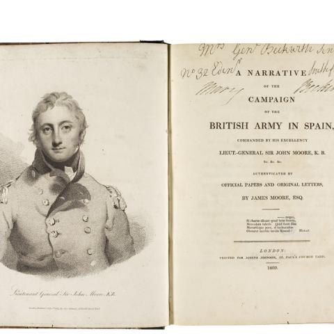 MOORE, James Carrick. The Life of Liutenant-General Sir John Moore, K. B. London : John Murray, 1834. Sign. BA. 3238.