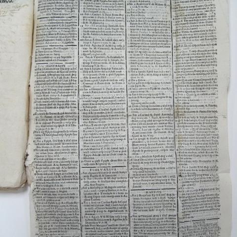 ORDO recitandi horas canonicas in compostellana...ecclesia...pro anno...1672. Vallis-Oleti: Ex Typographia Ioannis Antolini de Lago, [1672], [fol. 1r].