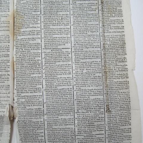 ORDO recitandi horas canonicas in compostellana...ecclesia...pro anno...1672. Vallis-Oleti: Ex Typographia Ioannis Antolini de Lago, [1672], 1672, [fol. 2r].
