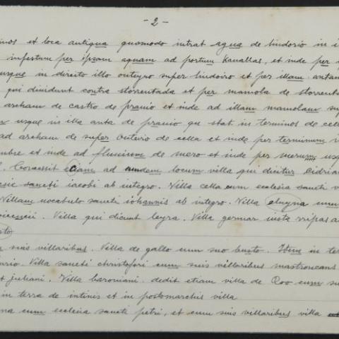Arquivo do Reino de Galicia. Ángel del Castillo. Confirmación de la dotación y fundación de Cambre... 932, agosto, 16. [1956, novembro?]. Sign: 16.704/1-46.