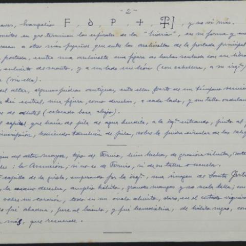 Arquivo do Reino de Galicia. Ángel del Castillo. Mi visita a Cambre, a ver qué se hizo allí (1º de noviembre 1956). 1956, novembro?. Sign: 16.704/1-67