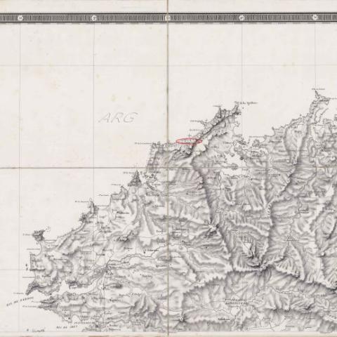 Arquivo do Reino de Galicia. Colección cartográfica e iconográfica. Carta Geométrica de Galicia / Domingo Fontán. [Paris] : Imp. de Lemercier, 1845. Sign.: CC MB 84-2