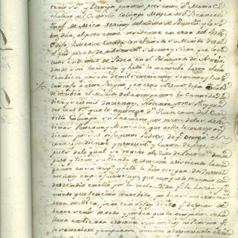 Arquivo do Reino de Galicia. Real Audiencia de Galicia. Preito entre don Juan Cosme del Cantillo e don Bernardo José de Mier sobre paga de reais. 1788. Sign.: 10449_41
