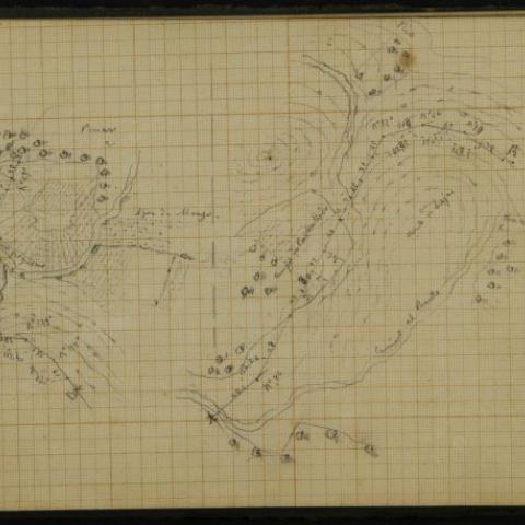Arquivo do Reino de Galicia. Xefatura Provincial de Estradas da Coruña. Proxecto de obras da estrada de 3ª orde de Santiago a Camariñas. Sección de Vimianzo a Camariñas. Tramos 1º e 2º. 1868/1874. Sign.:63720-1-5.