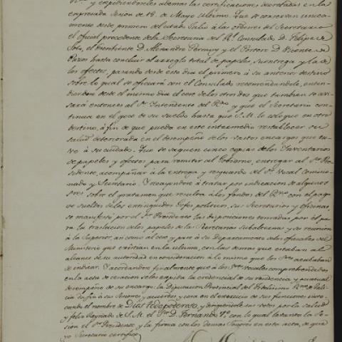 Arquivo do Reino de Galicia. Deputación Única de Galicia. Libro de actas da Deputación Provincial de Galicia. 1813/1820, fol. 52. Sign.: 5.334-4