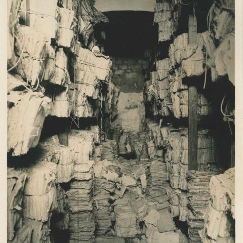 Arquivo do Reino de Galicia. [Vista da sala número 7 do Arquivo no Palacio de Capitanía Xeneral]. [1º terzo S. XX].1 fot. : posit., br. e negr. ; 23,1 x 17 cm. Sign. 1.245
