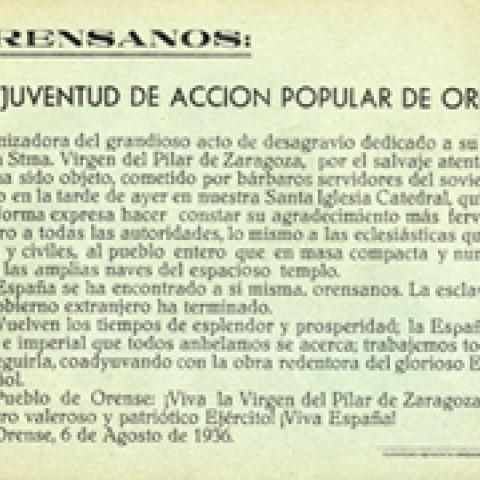 FRONDA nº 35. 75 años del inicio de la Guerra Civil: el archivo de las JAP de Ourense