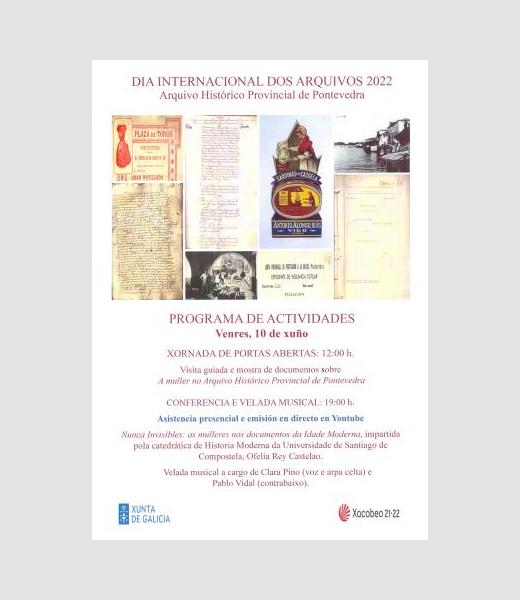 Día Internacional dos Arquivos 2022. A muller no Arquivo Histórico Provincial de Pontevedra