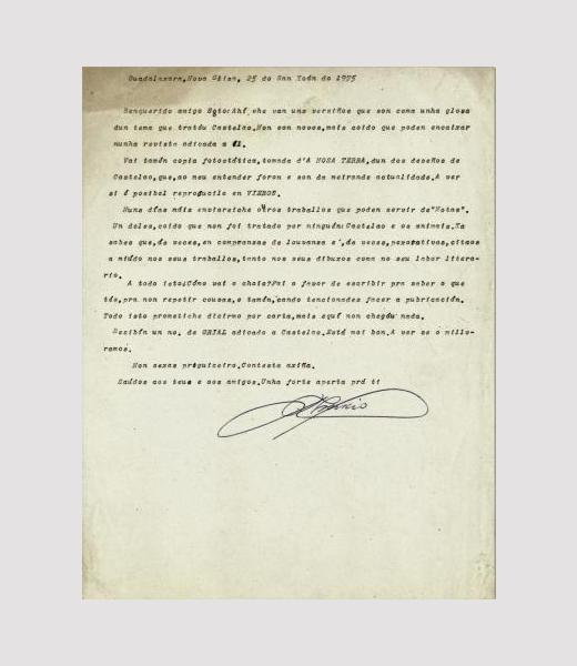Carta de Florencio Delgado Gurriarán a Luís Soto, remitíndolle un poema para ser publicado na revista Vieiros.