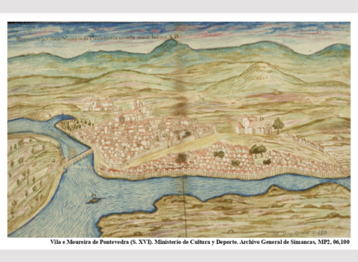 Vila e Moureira de Pontevedra (S. XVI). Ministerio de Cultura y Deporte. Archivo General de Simancas, MPD, 06,100