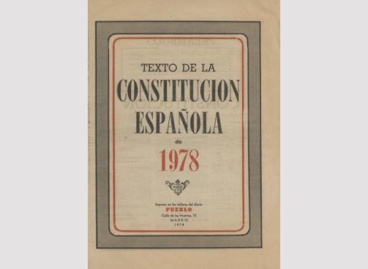 Constitución española de 1978 . – Madrid : Pueblo; 1978