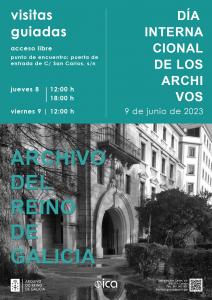 Archivo del Reino de Galicia. Cartel del Día Internacional de los Archivos 2023.